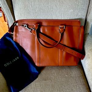 Cole Hann womens brief case.  Used once, dust bag and shoulder strap included.